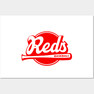 Reds Up to Bat Posters and Art